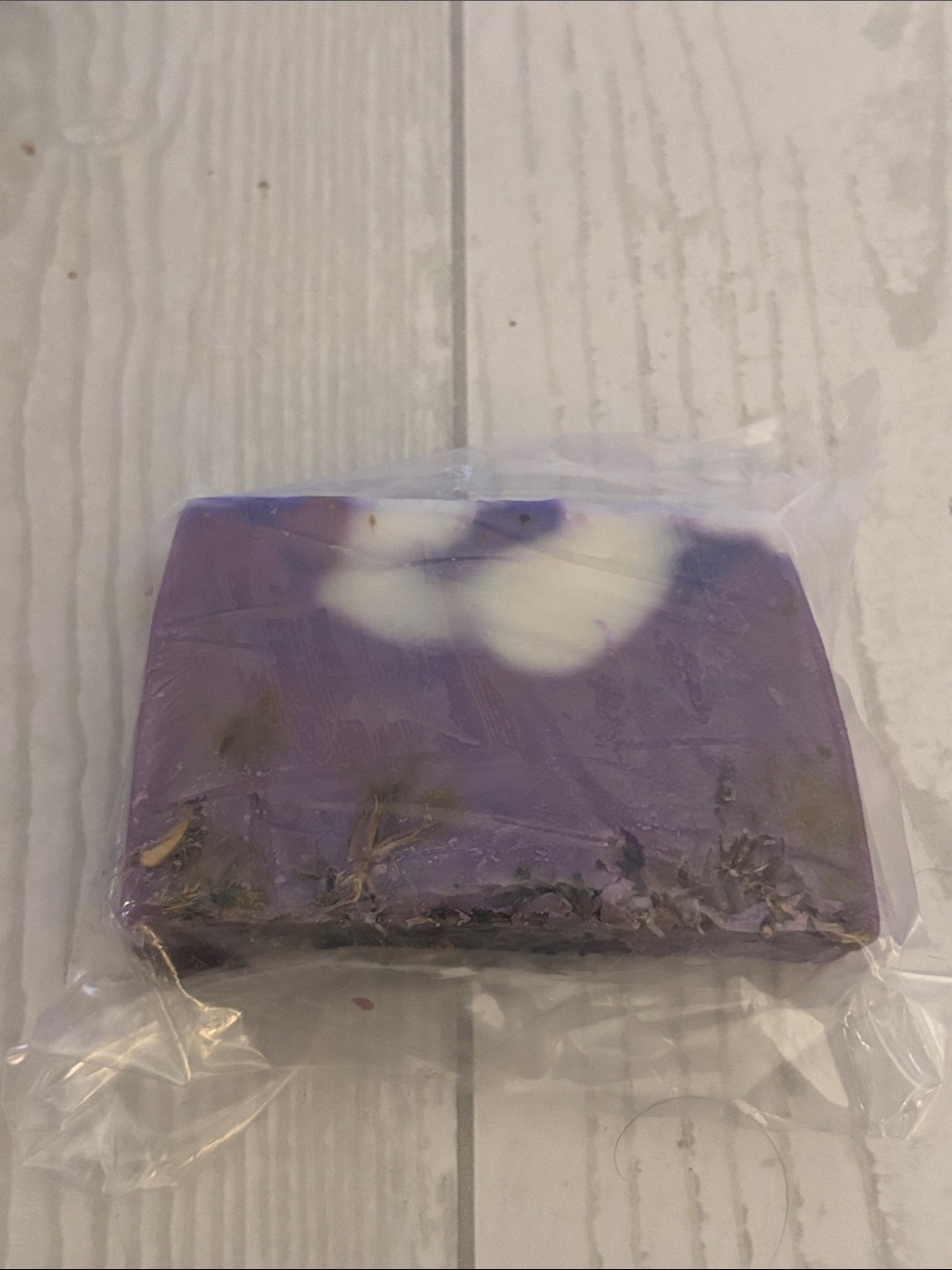 Handcrafted lavender and honey goat’s milk soap
